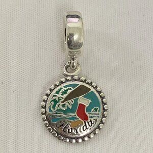 Pandora Florida Beach Merry Christmas Exclusive Charm, S925 Silver Jewelry
